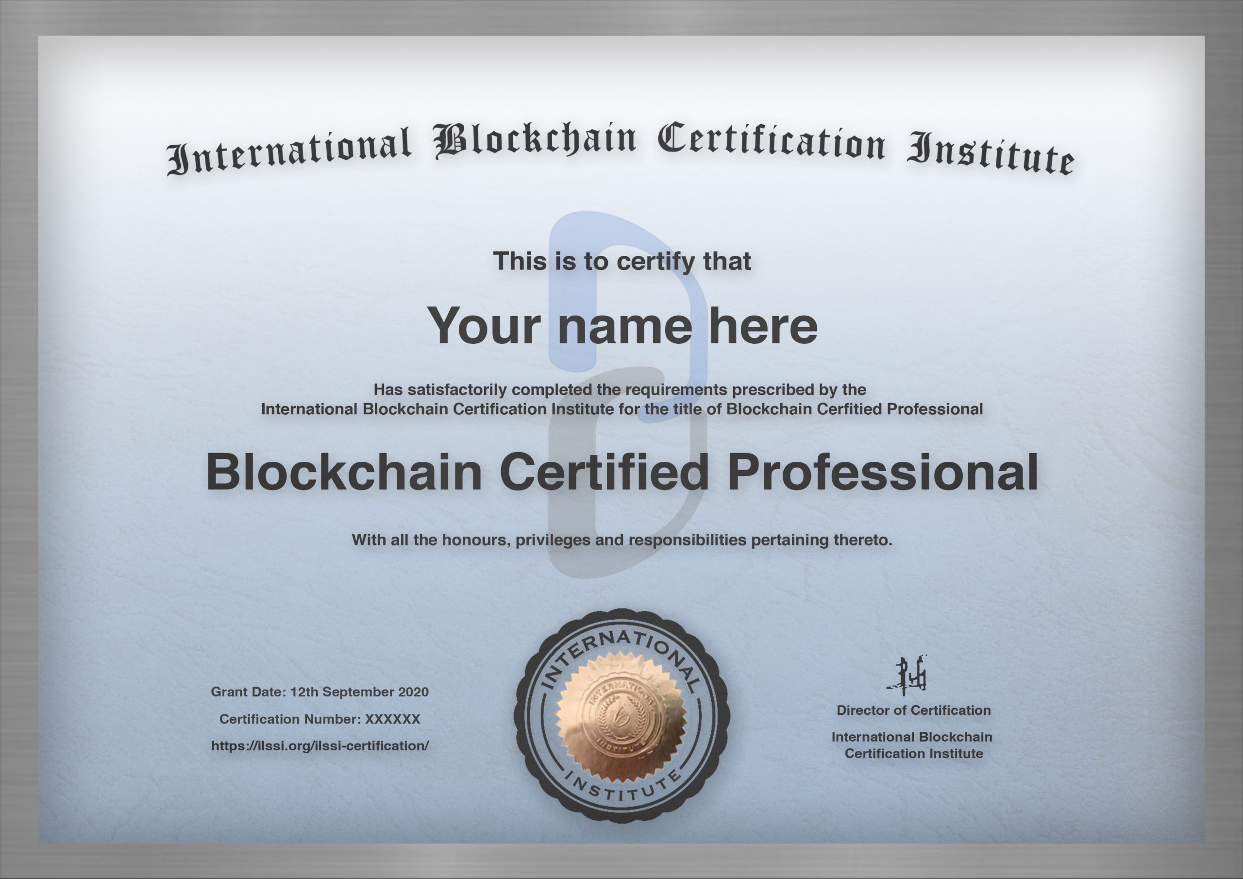 industry recognized blockchain certifications